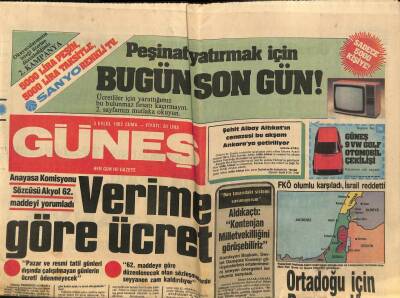 Güneş Gazetesi 3 Eylül 1982 - Milli Mankenlerimiz Bu Kez Kahirede Türkiyeyi Tanıtacaklar GZ83657 - 1