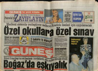 Güneş Gazetesi 3 Haziran 1987 - Çağlayangil Muazzez Abacıya Hayran GZ61635 - 1