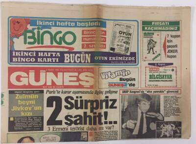 Güneş Gazetesi 3 Mart 1985 - Özalın Barış Gücü GZ13237 - 2