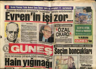 Güneş Gazetesi 3 Mayıs 1987 - İran Ve Irak Sınırında Çok Sayıda Bölücü Kampları Belirlendi GZ60672 - 2