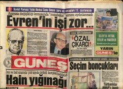 Güneş Gazetesi 3 Mayıs 1987 - İran Ve Irak Sınırında Çok Sayıda Bölücü Kampları Belirlendi GZ60672 - 1