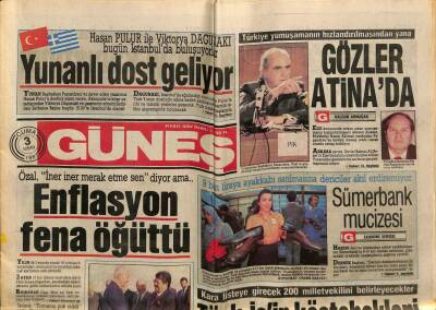 Güneş Gazetesi 3 Nisan 1987 - Hasan Pulur İle Viktorya Dagunaki Bugün İstanbulda Buluşuyorlar GZ62675 - 2