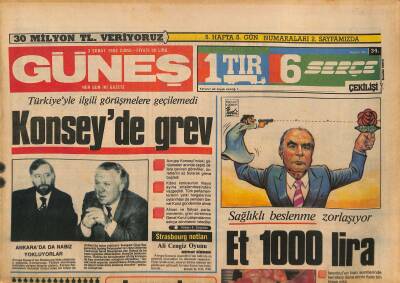 Güneş Gazetesi 3 Şubat 1984 - Suudi Arabistan Amerikanın Lübnandan Çekilmesini İstedi GZ126116 - 1