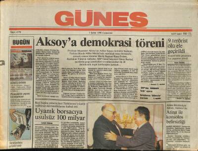 Güneş Gazetesi 3 Şubat 1990 - Atina İle Konsolos Belirsizliği - Türkiyeye AT İçin Bir Bekle Daha GZ115788 - 1