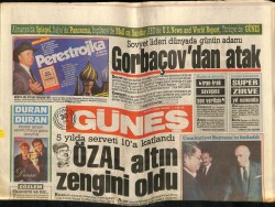 Güneş Gazetesi 30 Ekim 1987 - Enflasyon Özala Yaradı GZ60684 - 1