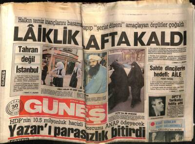 Güneş Gazetesi 30 Kasım 1986 - DPT Tarikatçı İskender Evranosoğlu Devlet Planlama Teşkilatından İstifa Etti GZ58329 - 1