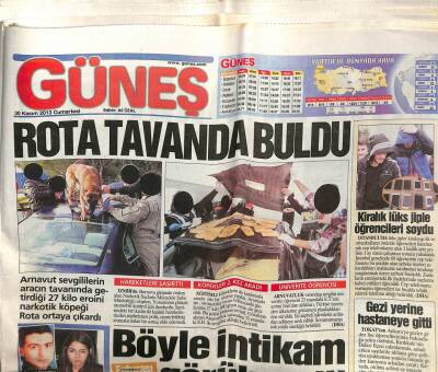Güneş Gazetesi 30 Kasım 2013 - Kiralık Lüks Jiple Öğrencileri Soydu GZ100663 - 1