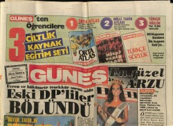 Güneş Gazetesi 31 Ağustos 1986 - Anıtkabirde İkinci Yangın GZ72170 - 1