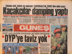 Güneş Gazetesi 31 Temmuz 1988 - Körfez Savaşı Barış Kokuyor - Kaçakçılar Damping Yaptı GZ157771 - Gökçekoleksiyon