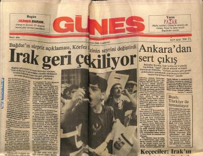 Güneş Gazetesi 4 Ağustos 1990 - PKK Lideri APOdan Hafız Esada Brifing GZ72175 - 1