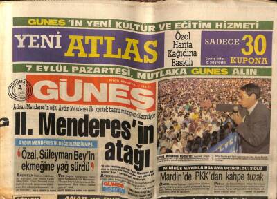 Güneş Gazetesi 4 Eylül 1987 - Doğum Günü Hediyesi GZ58442 - 1