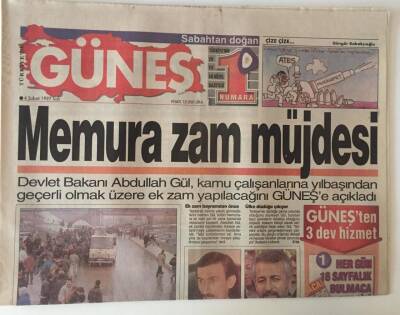 Güneş Gazetesi 4 Şubat 1997 - Balkanlar Kaynıyor, Memura Zam Müjdesi , Vatandaş Cefada Sosyete Sefada GZ13748 - 2