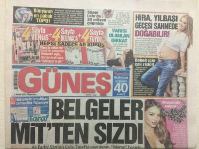 Güneş Gazetesi 5 Aralık 2013 - Belgeler Mitten Sızdı GZ29626 - 1