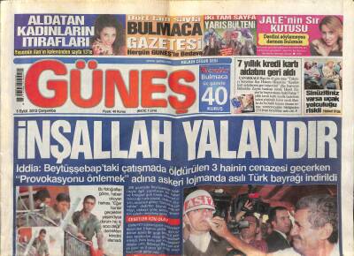 Güneş Gazetesi 5 Eylül 2012 - Memura AB Değil Bangladeş Kriteri GZ107727 - 1