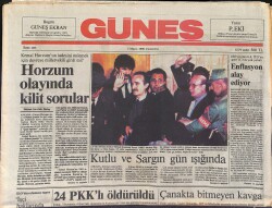 Güneş Gazetesi 5 Mayıs 1990 - Feyyaz: Önce Kartal, Sonra 1,5 Milyar - Perihan Savaş: Çırılçıplak Da Soyunurum GZ2989 - Gökçekoleksiyon