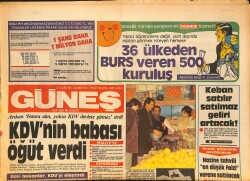 Güneş Gazetesi 5 Ocak 1985 - ...Ve Türkân Şoray Kamera Karşısında GZ157801 - Gökçekoleksiyon