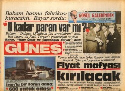 Güneş Gazetesi 5 Ocak 1986 - Bulak Toprağa Verildi GZ157723 - Gökçekoleksiyon