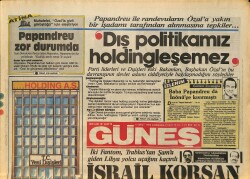 Güneş Gazetesi 5 Şubat 1986 - Sibel Can Boks Dersleri Alıyor - Nükleer Santral Askıda GZ157716 - Gökçekoleksiyon