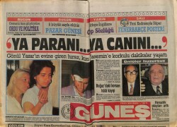 Güneş Gazetesi 5 Temmuz 1987 - Gönül Yazarın Evine Giren Hırsız , Kızı Yasemine Korkulu Dakikalar Yaşattı GZ62682 - 1