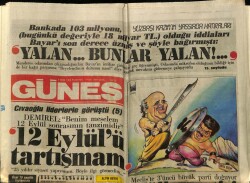 Güneş Gazetesi 6 Ekim 1986 - Demirelin Evren Mesajı GZ62657 - 1