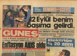 Güneş Gazetesi 6 Kasım 1985 - Ford Taunus Afişi - Galatasaray Elendi GZ127600 - 1