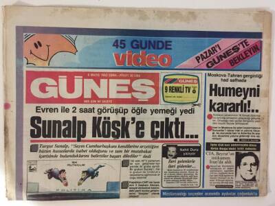 Güneş Gazetesi 6 Mayıs 1983 -Danimarkada Çalışan Türkler Ailelerini Yanına Aldırabilecek GZ6639 - 2