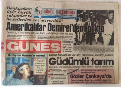 Güneş Gazetesi 6 Ocak 1986 - Özal İrandan Dönüyor ,Güdümlü Tarım Projesi GZ13756 - 2