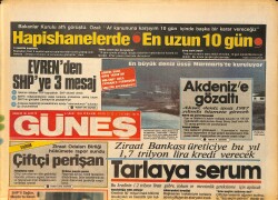 Güneş Gazetesi 6 Şubat 1986 - Kremlin Kıbrıs'ın Yakasını Bırakmıyor - Akdeniz'e Gözaltı GZ157715 - Gökçekoleksiyon