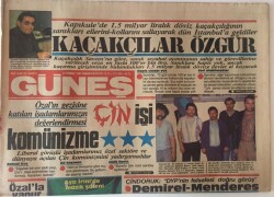 Güneş Gazetesi 6 Temmuz 1985 - Özalla Vapur Sohbeti GZ13745 - 1