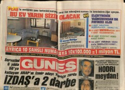 Güneş Gazetesi 7 Ağustos 1986 - Lauren Hutton Sezen Aksuyu Dinledi GZ72196 - 2