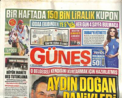 Güneş Gazetesi 7 Mayıs 2015 - Aydın Doğan Panikledi GZ107726 - 1