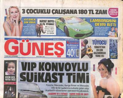 Güneş Gazetesi 7 Ocak 2015 - Kahirede 4500 Yıllık Kraliçe Mezarı Bulundu GZ113298 - 1
