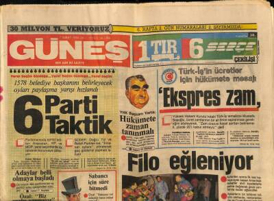 Güneş Gazetesi 7 Şubat 1984 - Ajda Pekkan İle Fahrettin Aslan Barıştı GZ88962 - 1