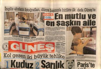 Güneş Gazetesi 8 Aralık 1986 - Doğum Günü Hediyesi GZ58350 - 1