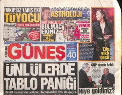 Güneş Gazetesi 8 Aralık 2013 - Yastık Altı Madeni , 28 Ton Altın Çıktı GZ100155 - 2