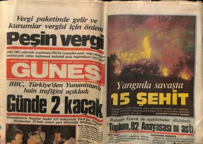 Güneş Gazetesi 8 Eylül 1985 - Doğum Günü Hediyesi GZ55729 - 1