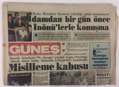 Güneş Gazetesi 8 Eylül 1986 - Özal, Eceviti Övdü GZ13249 - 1