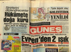 Güneş Gazetesi 8 Haziran 1986 - Tıpta Büyük Olay , Kolesterol Yenildi GZ62036 - 2