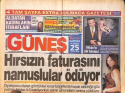 Güneş Gazetesi 8 Ocak 2007 - Alişan'ın Dili Tutuldu - İsrail Uçakları İran'ı Vuracak GZ157821 - Gökçekoleksiyon