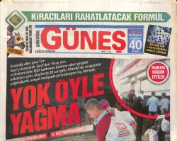 Güneş Gazetesi 9 Ekim 2014 - Baş Döndüren Işid Trafiği - Beyaz Karanfilin Kadınları GZ100130 - 2
