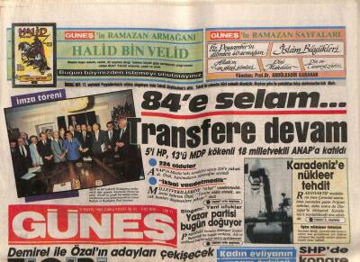 Güneş Gazetesi 9 Mayıs 1986 - Karadenize Nükleer Tehdit GZ83393 - 1