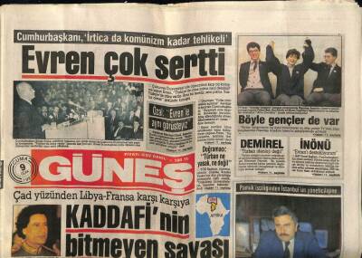 Güneş Gazetesi 9 Ocak 1987 - Kaddafinin Bitmeyen Savaşı GZ61547 - 1