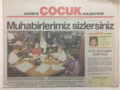 Güneş Gazetesi Çocuk Eki 21 Şubat 1990 - Muhabirlerimiz Sizlersiniz GZ34979 - 1