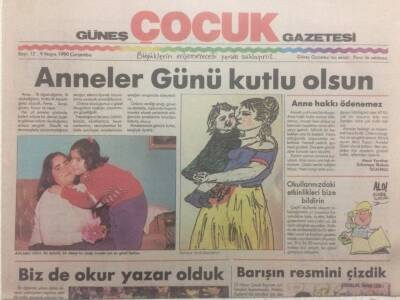 Güneş Gazetesi Çocuk Eki 6 Haziran 1983 - Anneler Günü Kutlu Olsun GZ38676 - 1