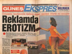 Güneş Gazetesi Ekspres Eki 16 Ekim 1988 - Reklamda Erotizm GZ63155 - 1