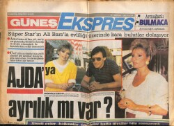 Güneş Gazetesi Ekspres Eki 19 Haziran 1988 - Ajdaya Ayrılık mı Var GZ63166 - 2