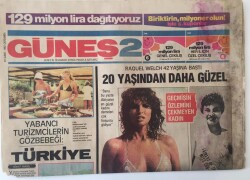 Güneş Gazetesi Güneş 2 Eki 24 Şubat 1982 - Muazzez Abacı Her Gece Sahnede 1.5 Km Yol Katediyor - GZ16323 - 1