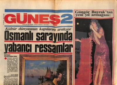 Güneş Gazetesi Güneş 2 Eki 6 Aralık 1985 - Güngör Bayraktan Yeni Yıl Armağanı GZ94212 - 1