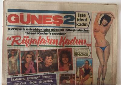 Güneş Gazetesi Güneş 2 Eki 6 Ocak 1986 - Rüyaların Kadını Bo Derak , Senta Berger , Nena ... GZ22544 - 1