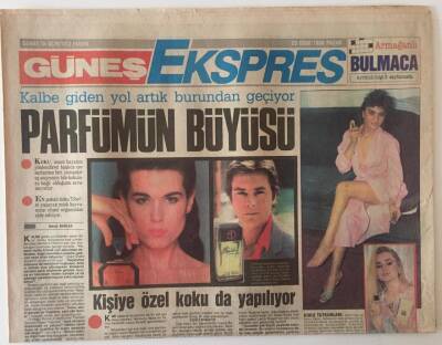 Güneş Gazetesi Güneş Ekspres Eki 23 Ekim 1988 - Kalbe Giden Yol Artık Burundan Geçiyor Parfümün Büyüsü GZ22566 - 1